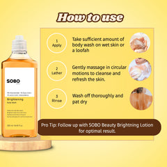 Brightening Body Wash with Niacinamide & Kojic Acid - 250ML