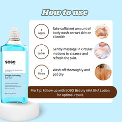 Daily Exfoliating Body wash with AHA + BHA- 250 ML